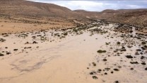 שיטפונות באזור מצפה רמון (צילום ארכיון: דבר)