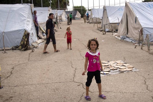 מחנה הפליטים בלטקיה, סוריה. צילום: סוכנות AP