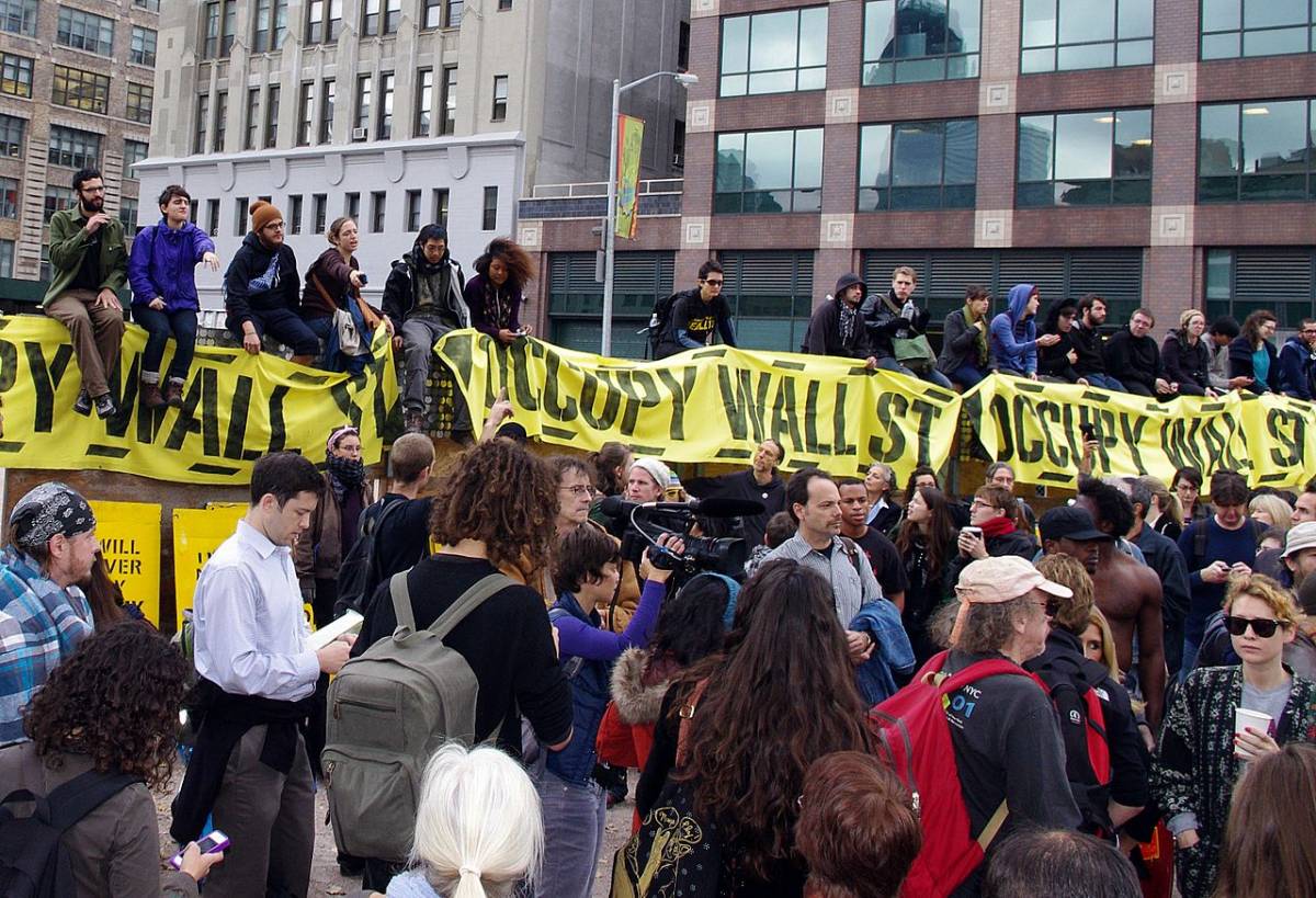 The Occupy Wall Street movement, 2011 (David Shankbone/ Wikimedia)