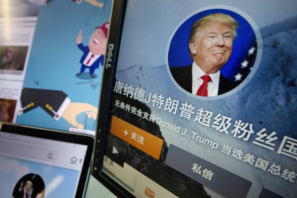 טראמפ ברשתות החברתיות הסיניות, צילום: סוכנות AP.
