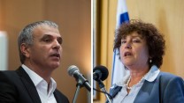 הנגידה פלוג והשר כחלון, ארכיון. צילום: פלאש 90.