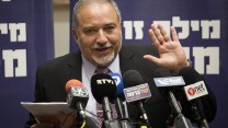 אביגדור ליברמן בישיבת סיעה, ארכיון. צילום: הדס פרוש/ פלאש 90
