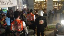 זירת הפיגוע במתחם שרונה צילום:אלירן אביטל תיעוד מבצעי מד"א