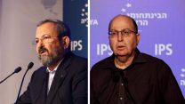 משה (בוגי) יעלון ואהוד ברק  (צילומים: עדי כהן צדק)