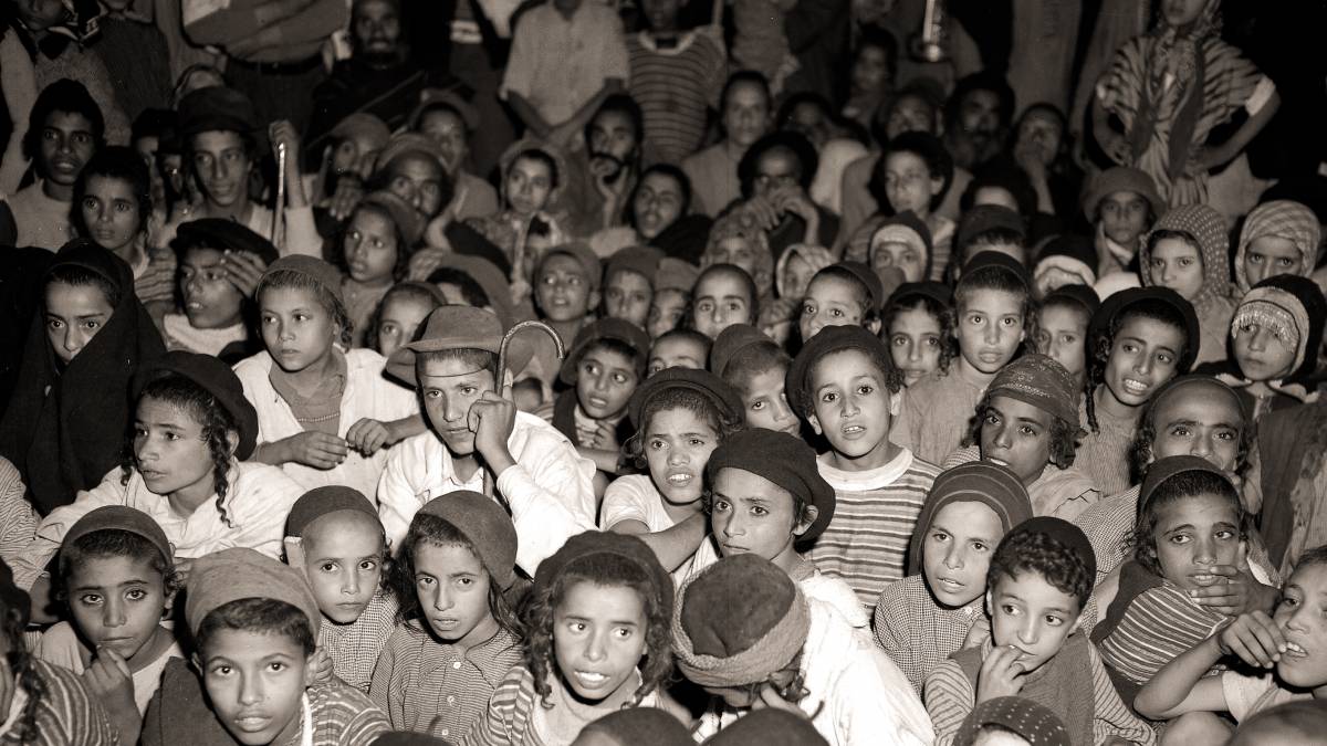 מחנה עולים בעדן, תימן - 1949. צילום: אלדן דויד / מתוך אוסף התצלומים הלאומי.