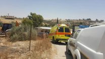שני פעוטות נשכחו ברכב אל סייד. צילום: תיעוד מבצעי מד"א