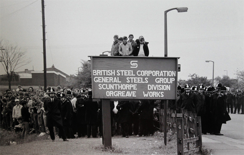 מחאת פועלים בבריטניה. צילום: כריס פייג', מתוך פליקר