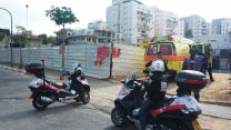 תאונת עבודה באתר בנייה בתל אביב (צילום ארכיון: תיעוד מבצעי מד"א)