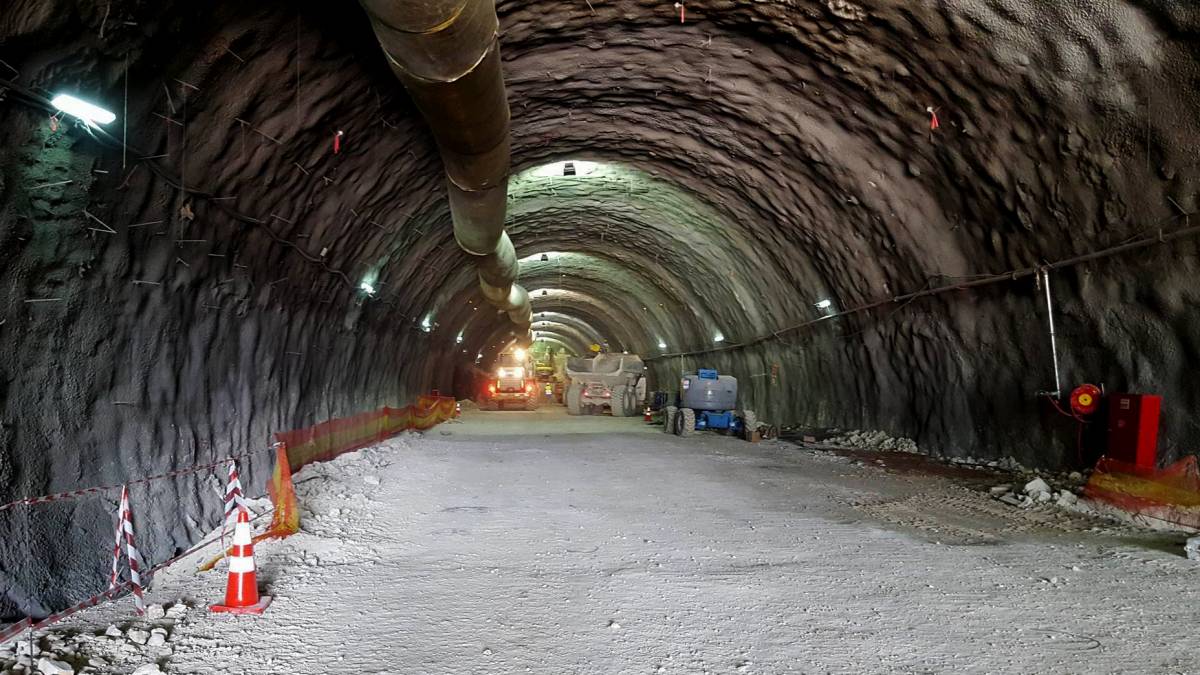 המנהרה בה התרחשה התאונה, במסגרת עבודות להרחבת כביש 6. צילום באדיבות הקואליציה למאבק בתאונות הבניין