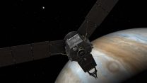 ג'ונו מעל כוכב צדק (הדמיית מחשב)Courtesy NASA/JPL-Caltech.
