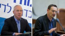יואב גלנט ודב חנין. תמונות ארכיון. צילום: יונתן זינדל \ פלאש 90