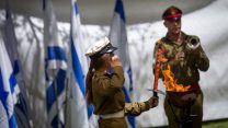טקס ממלכתי לציון עשור ללבנון השנייה בהר הרצל צילום: מרים אלסור \ פלאש 90