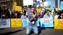 הפגנת עובדי פלאפון בשנת 2013. צילום: גדעון מרקוביץ \ פלאש 90