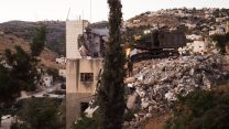 הריסת דירת המסתור בו הסתתר המחבל מחמד פקיה  התמונה באדיבות דובר צה"ל