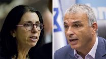 השר משה כחלון והממונה על אגף שוק ההון והפיתוחים - דורית סלינג'ר. צילום: משה שי ויונתן זינדל / פלאש 90.