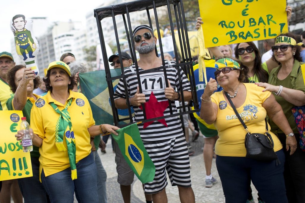 מחאה בעקבות אולימפיאדת ריו בברזיל. צילום: סוכנות AP