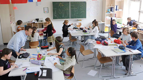 כיתה בבית ספר יסודי בגרמניה (Photo: Jens Rötzsch wikimedia).