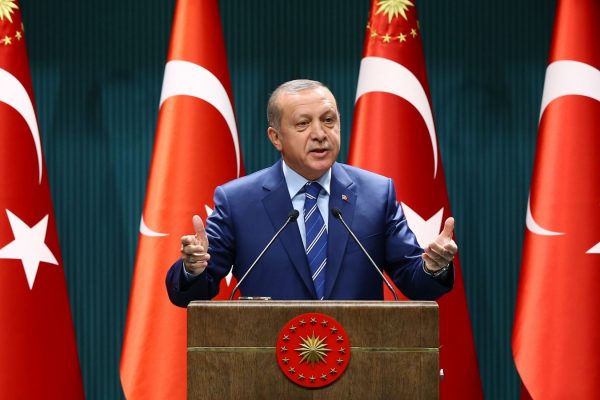נשיא טורקיה, רג'פ טייפ ארדואן (צילום ארכיון: AP)