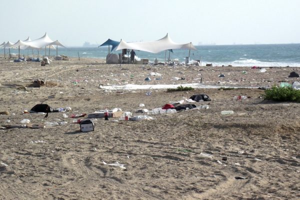 חוף פלמחים דרום, מכיוון תל יבנה דרומה, 18.8.16 (צילום: רני עמיר  המשרד להגנת הסביבה).