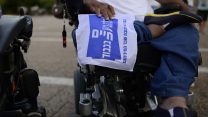 מאבק ארגוני הנכים. צילום: פלאש 90
