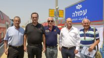 השר ישראל כץ חונך את רכבת העמק. צילום: דוברות משרד התחבורה