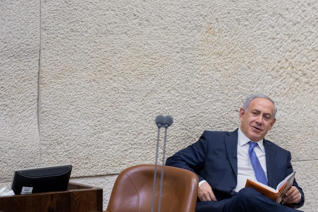 ראש הממשלה בנימין נתניהו, בזמן ההצבעות תקציב 2015-16. צילום: פלאש90