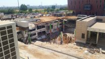 קריסת החניון ברמת החייל (צילום: דבר ראשון).