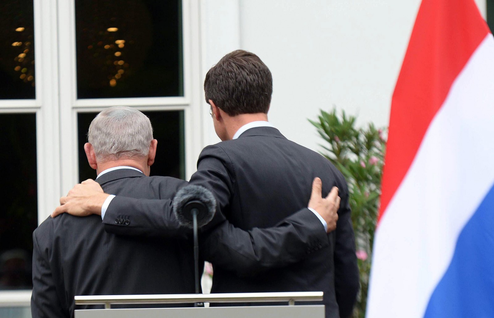 ראש הממשלה בנימין נתניהו בפגישה עם ראש ממשלת הולנד מארק רוטה (צילום: עמוס בן גרשום, לע"מ).
