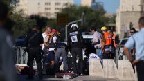 זירת הפיגוע בירושלים, הבוקר (צילום: יונתן זינדל  פלאש 90).