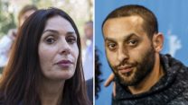 הראפר הערבי תאמר נאפר ושרת התרבות והספורט מירי רגב (צילום ארכיון: סוכנות AP; מרים אלסטר / פלאש 90).