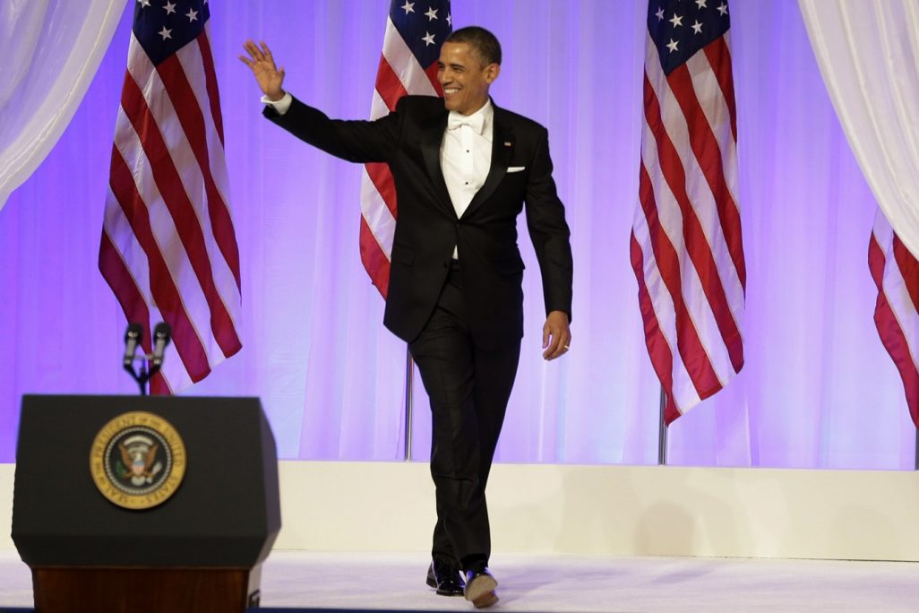 ברק אובמה בנשף השבעתו לנשיא ה-44 של ארה״ב (צילום ארכיון: סוכנות AP).