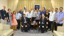 מפגש מועצת הנגב עם נשיא המדינה ריבלין (תמונה באדיבות מועצת הנגב).