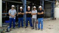 עובדי נתג"ז בתחנת הכוח באשכול (צילום באדיבות דוברות ההסתדרות).