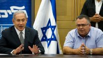 בנימין נתניהו ודוד ביתן (צילום: מרים אלסטר / פלאש 90).