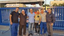 עובדי נתיבי גז עוצרים את עבודות התחזוקה בתחנת הכוח אשכול (צילום באדיבות דוברות ההסתדרות).