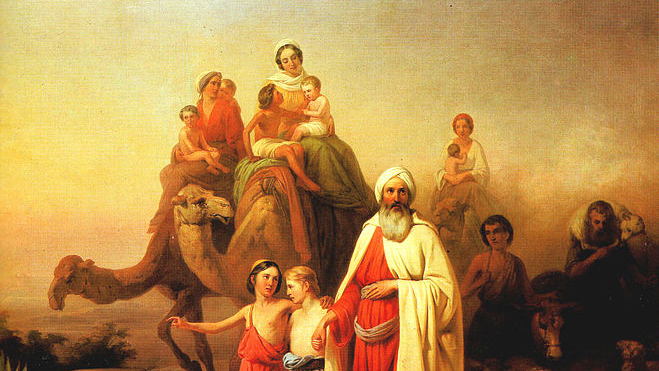 מסעו של אברהם מחור לכנען (תמונה מאת: Molnár József / ויקיפדיה).