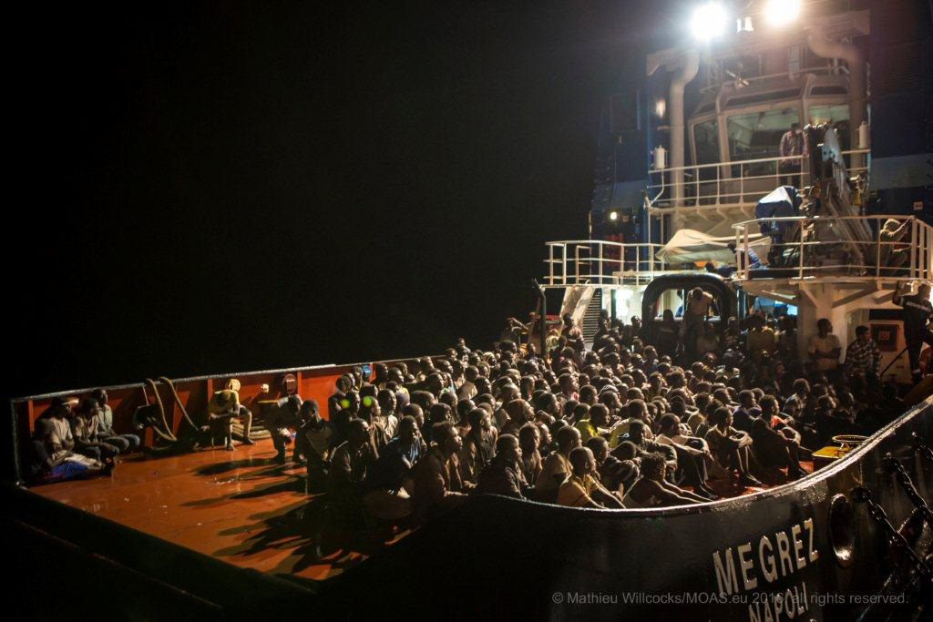 ספינת החילוץ של מואס, אוקטובר 2016 (צילום: Mathiew Willcocks MOAS)