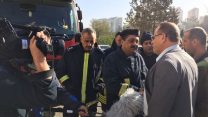 סגן השר איוב קרא מקבל את צוותי כיבוי האש הפלסטיניים בחפ"ק חיפה (צילום: דוברות סגן השר לשיתוף פעולה אזורי).