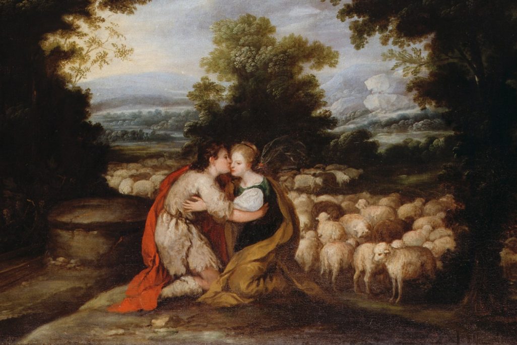 יעקב מנשק את רחל ליד הבאר (צייר לא ידוע)