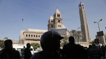 כוחות הבטחון בזירת הפיגוע במצרים בחודש אפריל (צילום: AP)