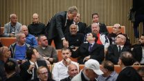דיון בבקשת הפועל תל אביב להקפאת הליכים. (צילום: פלאש 90)