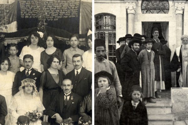 מימין: חתונות יהודיות בחלב 1904, 1914 (תמונות מתוך ויקימדיה)