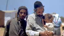 עולים חדשים מתימן, במחנה לקליטת עלייה בבית ליד, ליד נתניה, 1950 (צילום: SEYMOUR KATCOFF/ לע"מ).