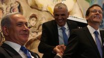 כחלון, נתניהו והרצוג (צילום: נתי שוחט / פלאש 90)