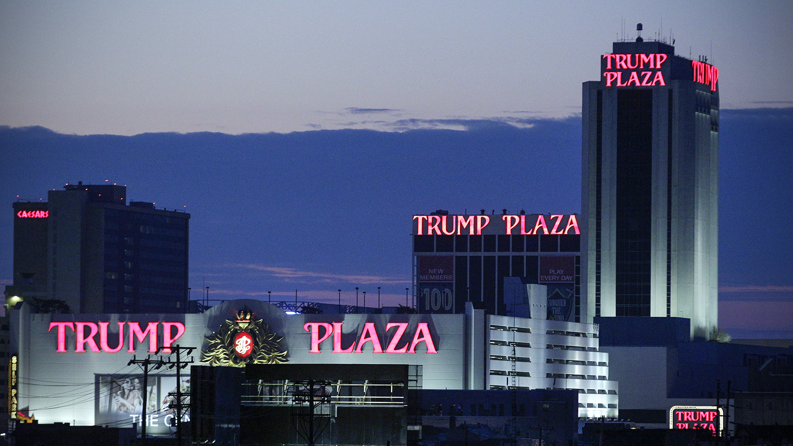 שם שהוא סימן מסחרי, נכסים בבעלות טראמפ באטלנטיק סיטי (צילום: סוכנות AP).