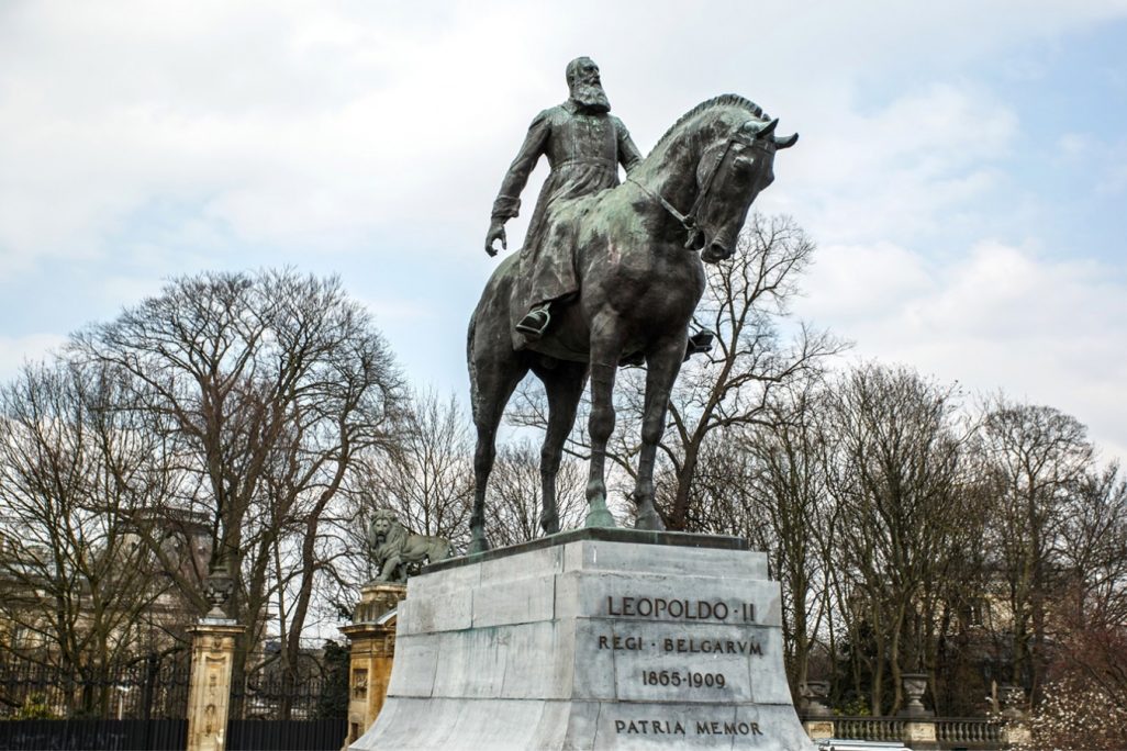 הפסל של המלך לאופולד השני הניצב בבריסל (צילום: shutterstock)