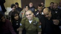 אלאור אזריה במהלך הדיון על עונשו 24.1.2017 (צילום: פלאש90)