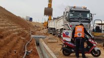 תאונת העבודה בבת ים (צילום: דוברות איחוד הצלה)