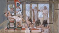 משה מדבר אל פרעה ( c. 1896-1902, James Jacques Joseph Tissot)
