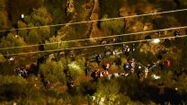 זירת התאונה סמוך למעלה לבונה (צילום: משה מזרחי פלאש90)